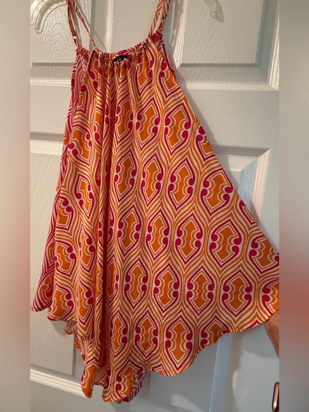 Tolani Silk Adjustable Strap Vibrant Top
